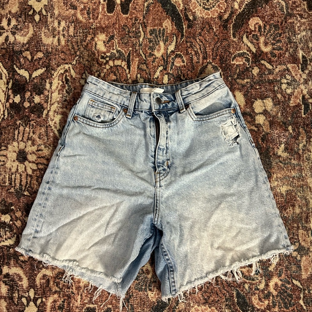 H&M Light Wash Denim Jean Shorts